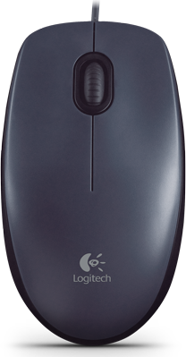 Мышь Logitech M90 черный и темно-серый